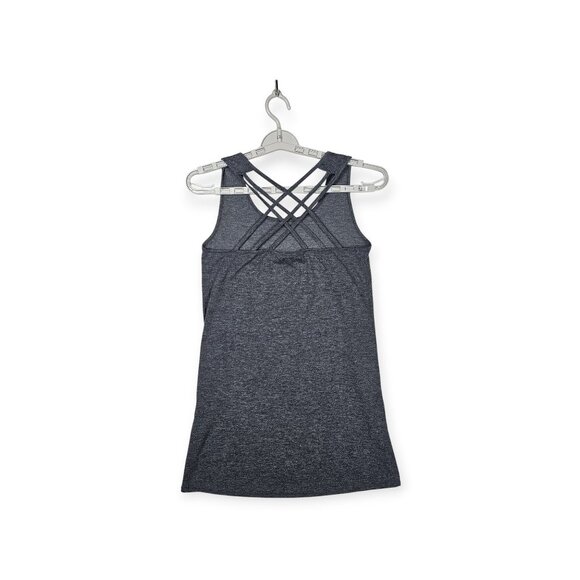 Easel Strappy Back Tank Top For Women Size S Charcoal Gray - Picture 2 of 8